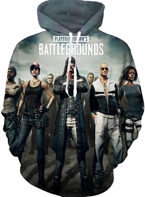 PUBG Hoodies - 3D Print Game Playerunknown's Battlegrounds Pullover with Pockets