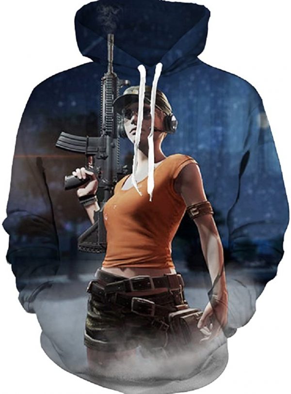 PUBG Hoodies - 3D Print Game Playerunknown's Battlegrounds Pullover with Pockets