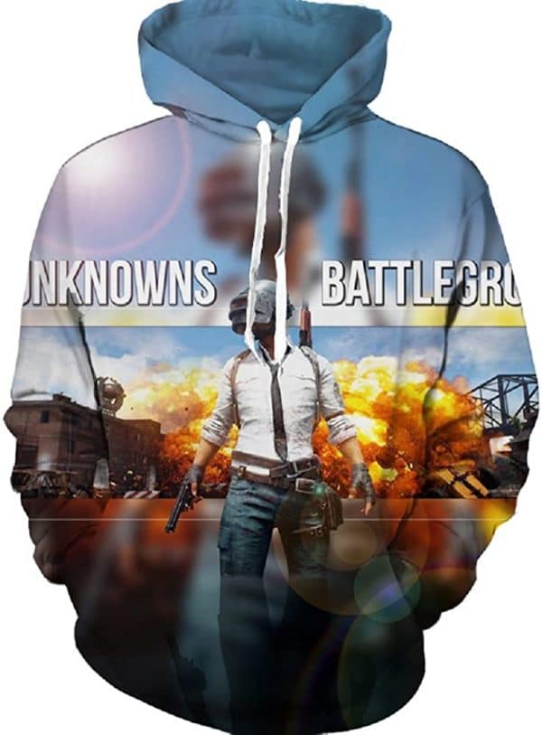 PUBG Hoodies - 3D Print Game Playerunknown's Battlegrounds Pullover with Pockets