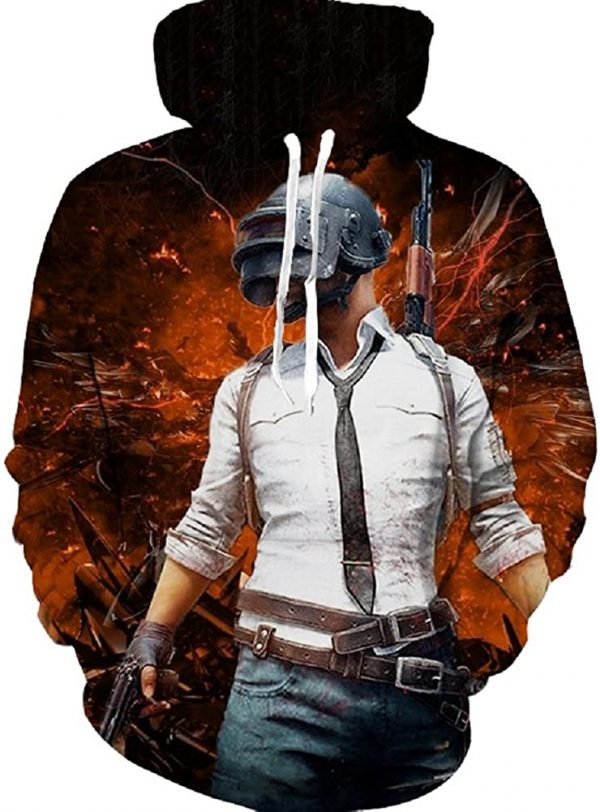 PUBG Hoodies - 3D Print Game Playerunknown's Battlegrounds Pullover with Pockets