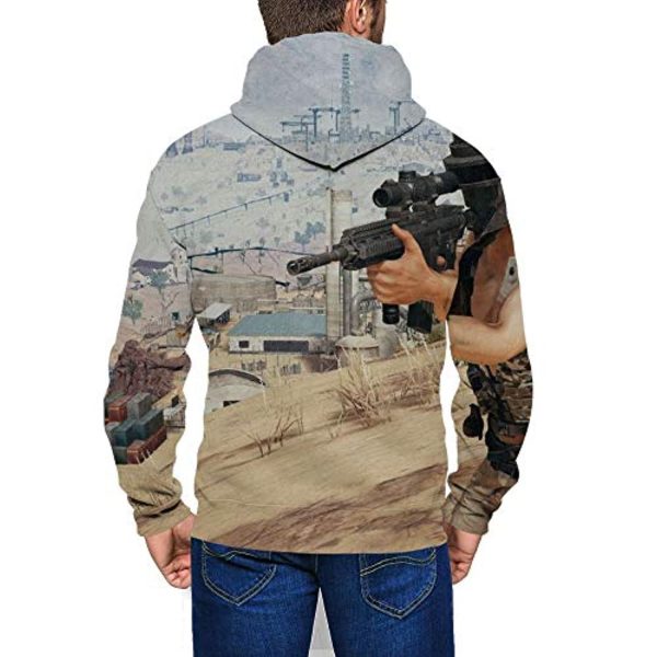 PUBG Hoodies - 3D Print Game Playerunknown's Battlegrounds Pullover with Pockets