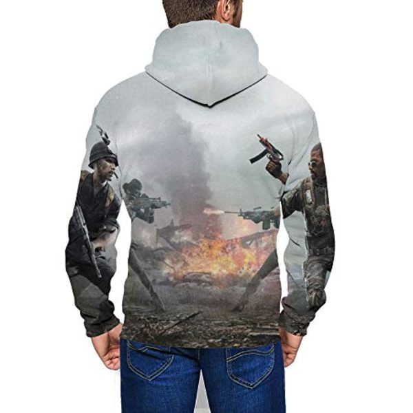 PUBG Hoodies - 3D Print Game Playerunknown's Battlegrounds Pullover with Pockets Light Grey