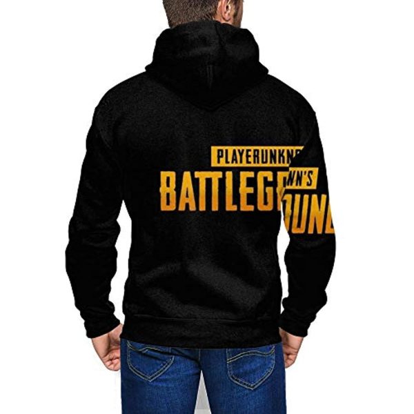 PUBG Hoodies - 3D Print Game Playerunknown's Battlegrounds Pullover with Pockets Black