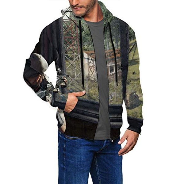 PUBG Hoodies - 3D Print Game Playerunknown's Battlegrounds Pullover with Pockets