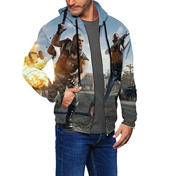 PUBG Hoodies - 3D Print Game Playerunknown's Battlegrounds Pullover with Pockets