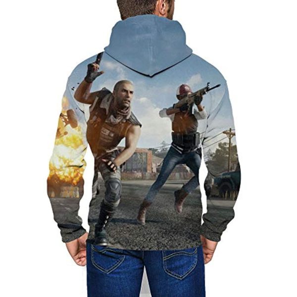 PUBG Hoodies - 3D Print Game Playerunknown's Battlegrounds Pullover with Pockets