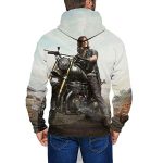 PUBG Hoodies - 3D Print Game Playerunknown's Battlegrounds Pullover with Pockets White