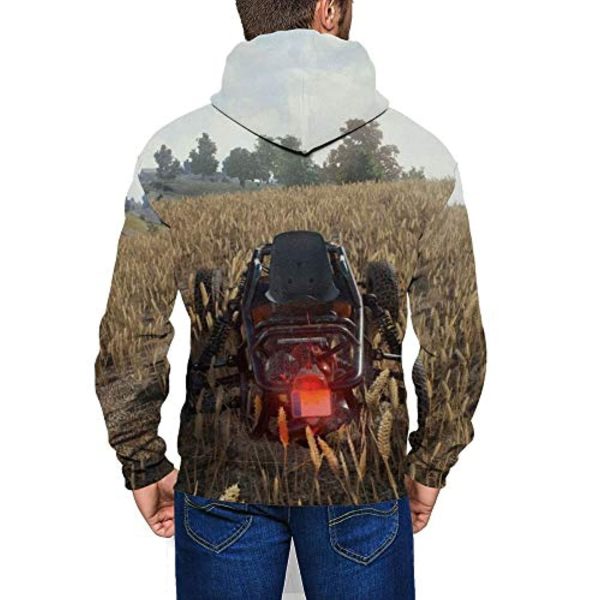 PUBG Hoodies - 3D Print Game Playerunknown's Battlegrounds Vehicle Zipper Jacket with Pockets