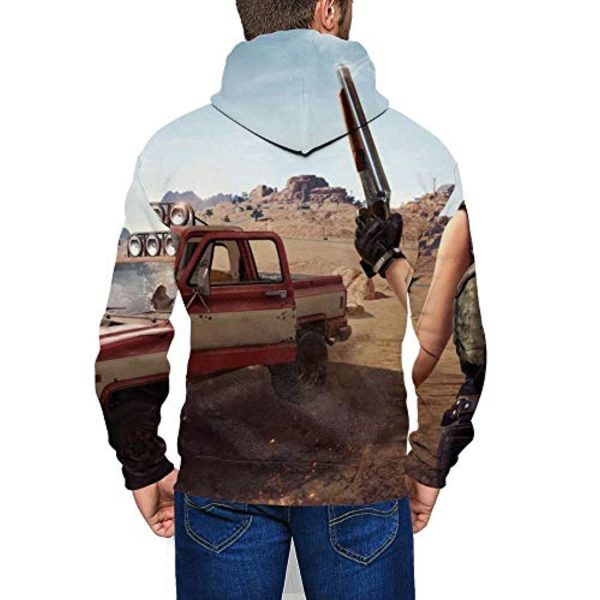 PUBG Hoodies - 3D Print Game Playerunknown's Battlegrounds Zipper Jacket with Pockets