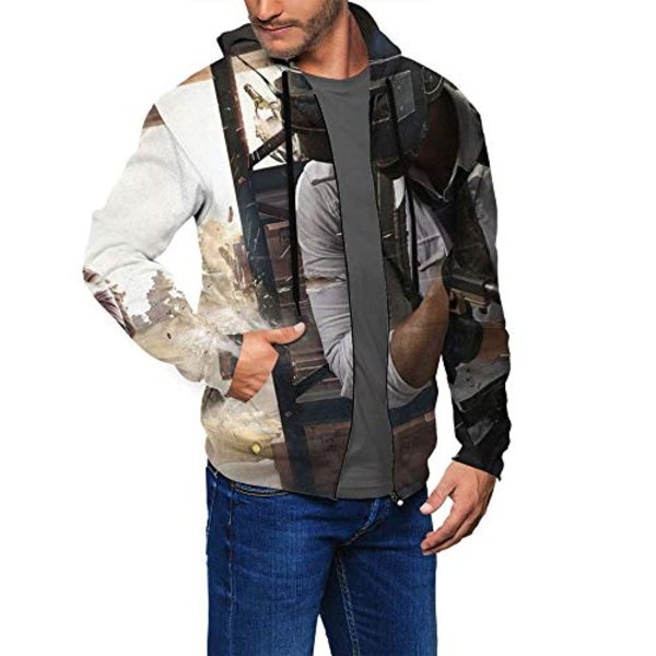 PUBG Hoodies - 3D Print Game Playerunknown's Battlegrounds Zipper Jacket with Pockets
