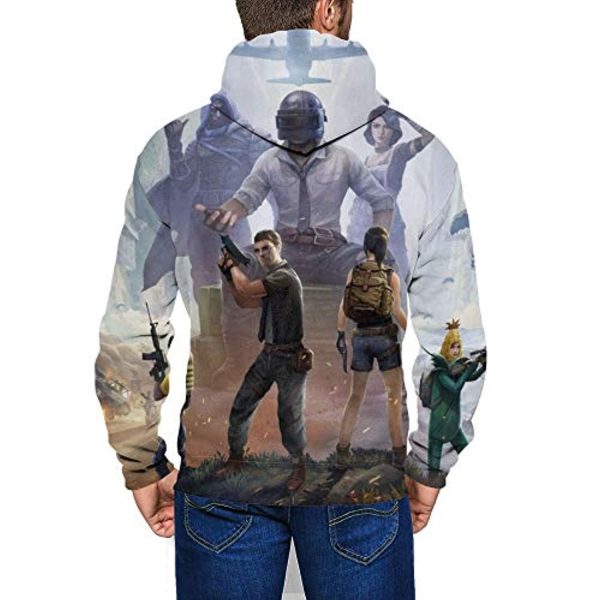 PUBG Hoodies - 3D Print Game Playerunknown's Battlegrounds Zipper Jacket with Pockets