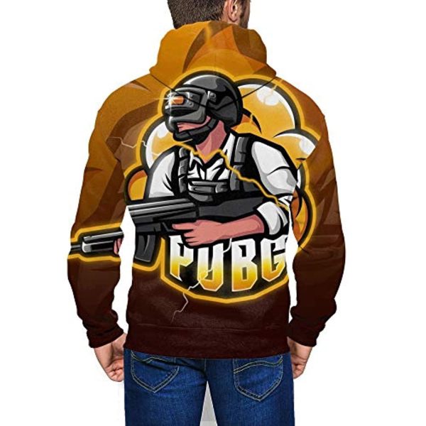 PUBG Hoodies - 3D Print Game PUBG Cartoon Brown Zipper Jacket with Pockets