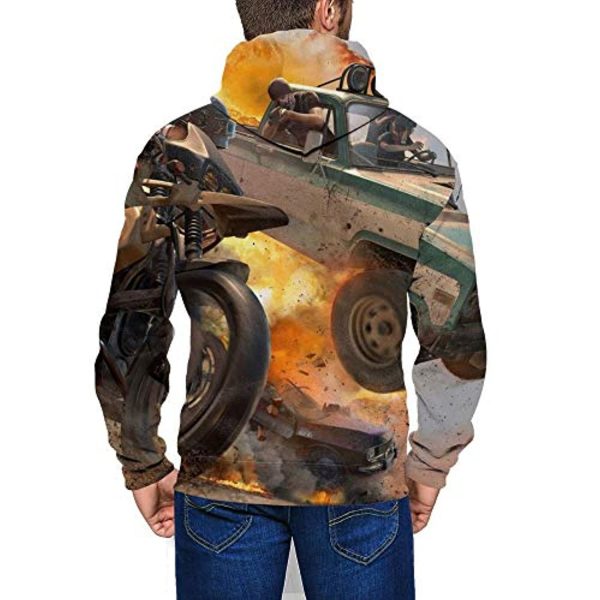PUBG Hoodies - 3D Print Game Vehicle Zipper Jacket with Pockets