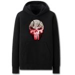 Punisher Hoodies - Solid Color Punisher Skull Super Cool Fleece Hoodie