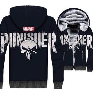 Punisher Jackets - Punisher Movie Series Skull Icon Fleece Jacket