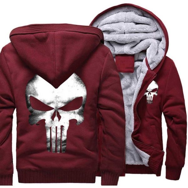 Punisher Jackets - Solid Color Punisher Series Punisher Movie Logo Sign Super Cool Fleece Jacket