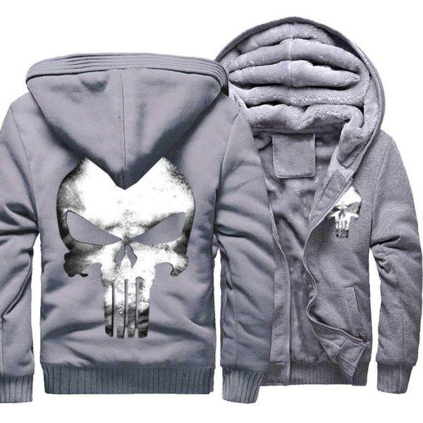 Punisher Jackets - Solid Color Punisher Series Punisher Movie Logo Sign Super Cool Fleece Jacket