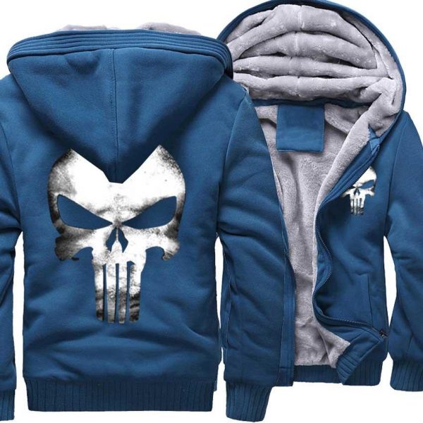 Punisher Jackets - Solid Color Punisher Series Punisher Movie Logo Sign Super Cool Fleece Jacket