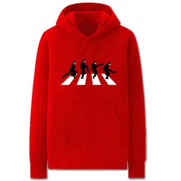 Python Hoodies - Solid Color Silly Walks Cartoon Style Funny Fleece Hoodie