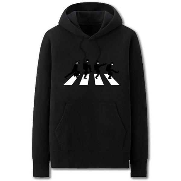 Python Hoodies - Solid Color Silly Walks Cartoon Style Funny Fleece Hoodie