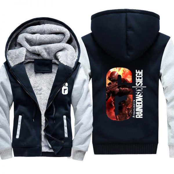 Rainbow Six Jackets - Solid Color Rainbow Six Game Character Icon Super Cool Fleece Jacket