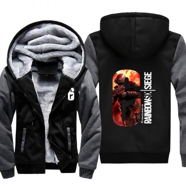 Rainbow Six Jackets - Solid Color Rainbow Six Game Character Icon Super Cool Fleece Jacket
