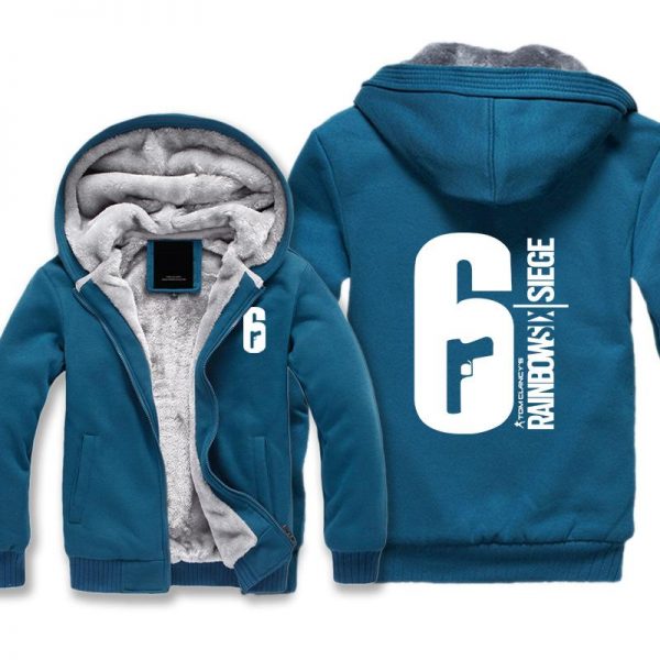 Rainbow Six Jackets - Solid Color Rainbow Six Game LOGO Icon Super Cool Fleece Jacket