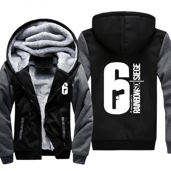 Rainbow Six Jackets - Solid Color Rainbow Six Game LOGO Icon Super Cool Fleece Jacket