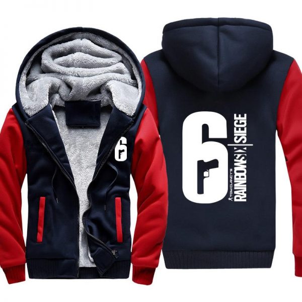 Rainbow Six Jackets - Solid Color Rainbow Six Game LOGO Icon Super Cool Fleece Jacket
