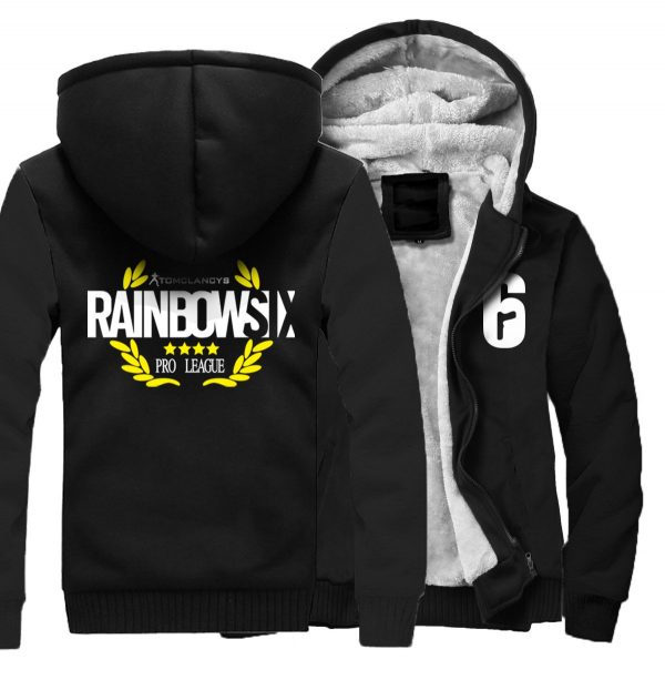 RAINBOW SIX Jackets - Solid Color RAINBOW SIX Game Series RAINBOW SIX Sign Super Cool Fleece Jacket