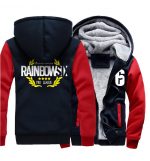RAINBOW SIX Jackets - Solid Color RAINBOW SIX Game Series RAINBOW SIX Sign Super Cool Fleece Jacket