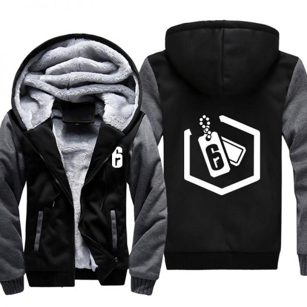 Rainbow Six Jackets - Solid Color Rainbow Six Game Six Icon Super Cool Fleece Jacket