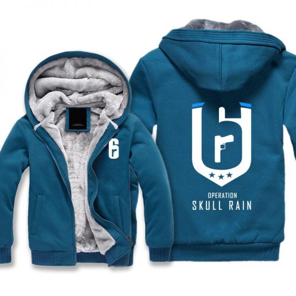 Rainbow Six Jackets - Solid Color Rainbow Six Game SKULL RAIN Icon Super Cool Fleece Jacket