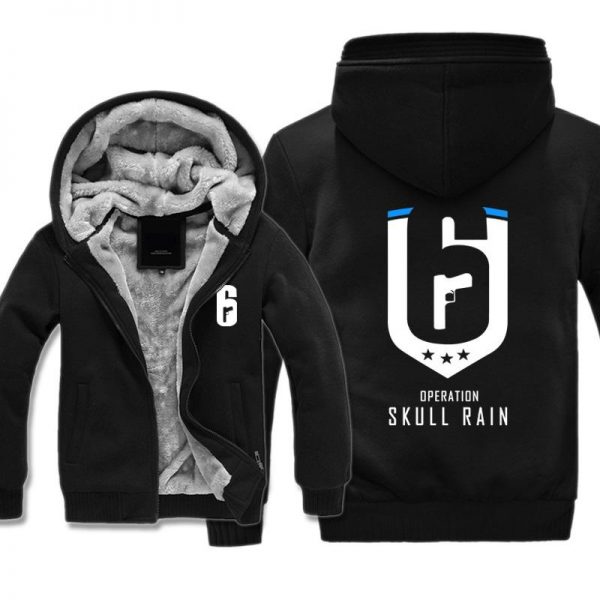 Rainbow Six Jackets - Solid Color Rainbow Six Game SKULL RAIN Icon Super Cool Fleece Jacket