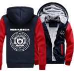 Rammstein  Jackets - Solid Color Rammstein Oliver Paul Richard Schneider Flake Fleece Jacket