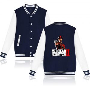 Red Dead Redemption 2 Baseball Jackets - Solid Color Red Dead Redemption Super Cool Baseball Jacket