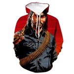 Red Dead Redemption 2 Hoodies - Game 3D Print Hooded Sweatshirt