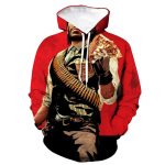 Red Dead Redemption 2 Hoodies - Game 3D Print Hooded Sweatshirt