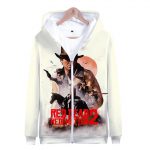 Red Dead Redemption 2 Hoodies - Red Dead Redemption 2 Game Icon White 3D Hoodie
