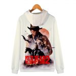 Red Dead Redemption 2 Hoodies - Red Dead Redemption 2 Game Icon White 3D Hoodie