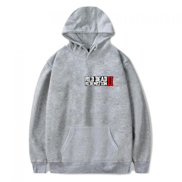 Red Dead Redemption 2 Hoodies - Solid Color Red Dead Redemption 2 Game Icon Hoodie