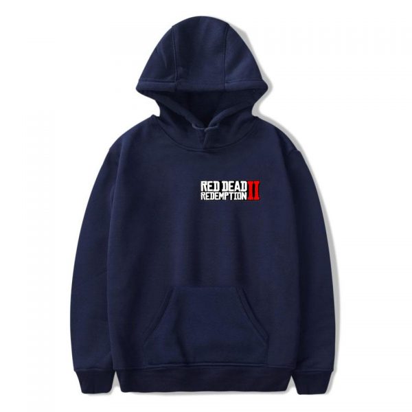Red Dead Redemption 2 Hoodies - Solid Color Red Dead Redemption 2 Game Icon Hoodie