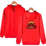 Red Dead Redemption 2 Hoodies - Solid Color Red Dead Redemption 2 Game Zip Up Hoodie
