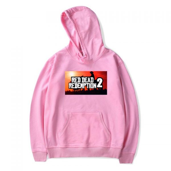 Red Dead Redemption 2 Hoodies - Solid Color Red Dead Redemption 2 Icon Hoodie