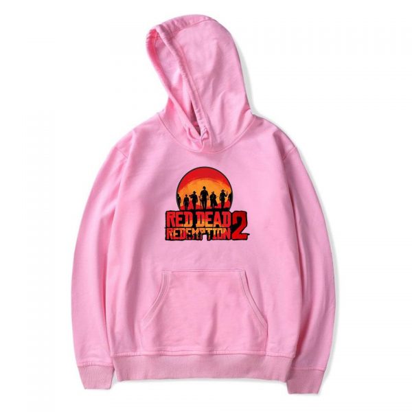 Red Dead Redemption 2 Hoodies - Solid Color Red Dead Redemption 2 LOGO Icon Super Cool Hoodie