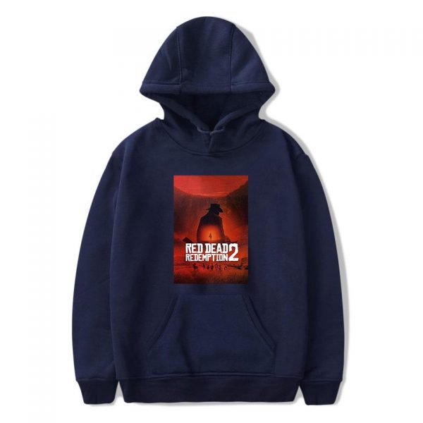 Red Dead Redemption 2 Hoodies - Solid Color Red Dead Redemption Claas Van Der Linde Hoodie