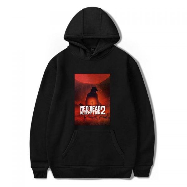 Red Dead Redemption 2 Hoodies - Solid Color Red Dead Redemption Claas Van Der Linde Hoodie