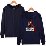Red Dead Redemption 2 Hoodies - Solid Color Red Dead Redemption Super Cool Zip Up Hoodie