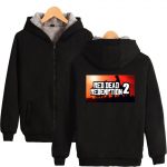 Red Dead Redemption 2 Jackets - Solid Color Red Dead Redemption 2 Icon Fleece Jacket