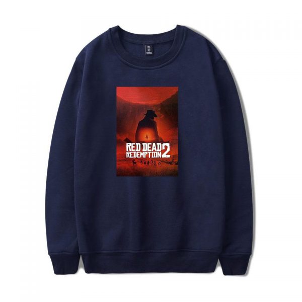 Red Dead Redemption 2 Sweatshirts - Solid Color Red Dead Redemption 2 Claas Van Der Linde Sweatshirt